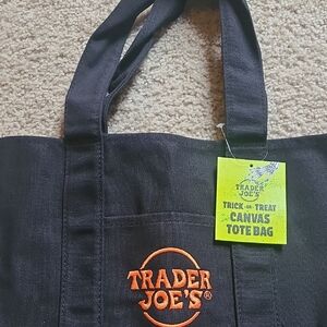Trader Joe's Mini Tote Black NWT